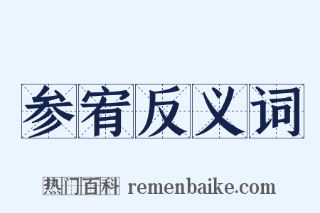 参宥反义词是什么意思的图片